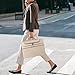 DOMISO Laptoptasche 15.6-16 Zoll Wasserdicht Laptop Tasche Aktentasche Schultertasche Notebooktasche für 15.6" IdeaPad ThinkPad/HP Pavilion ENVY/Dell XPS / 16" Macbook Pro/Asus, Beige