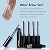 e.l.f. Wow Brow Gel, Volumizing, Buildable, Wax-Gel Hybrid, Creates Full, Voluminous-Looking Brows, Locks Brow Hairs In Place, Neutral Brown #1