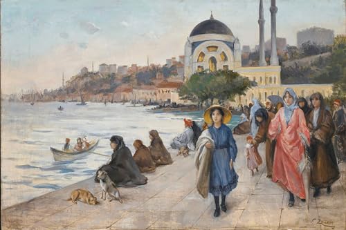 PMEFGJDPE Famous Poster Wall Decor Art Print Images Mafalda on the Banks of the Bosphorus by Fausto Zonaro Animal Posters for Home Decor 60x90cm PMEFGJDPE Famous Poster Wall Decor Art Print Images Mafalda on the Banks of the Bosphorus by Fausto Zonaro Animal Posters for Home Decor 60x90cm