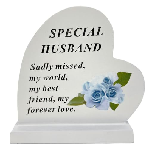 Angraves Special Husband Graveside Memorial Heart Flower Rose Grave Plaque Ornament Decoration
