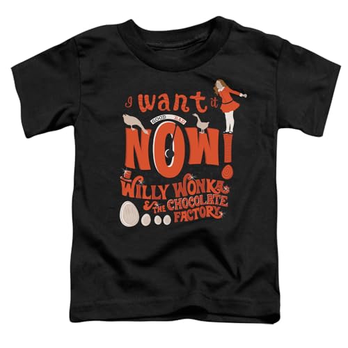 Willy Wonka and The Chocolate Factory Lone Oompa Loompa Kids T Shirt (2) for Youth Toddler Boys and Girls, Black