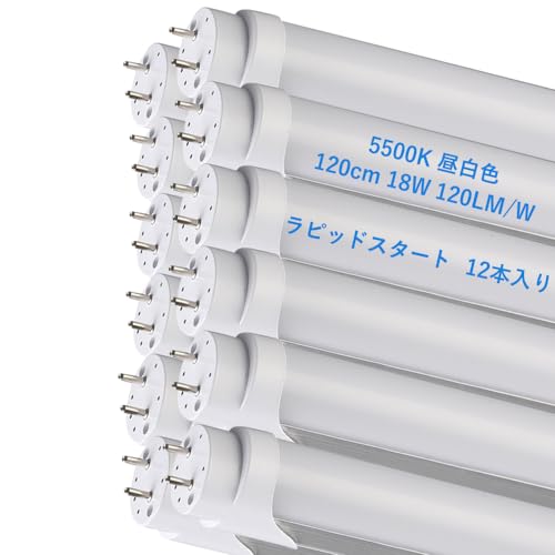 yAmazon.co.jp zLEDu 40w`  sbhX^[g pFLR40 40^ u led d18W 120cmǌu Px120LM/W ߓd ȃGl  F5500k-6000k HƖ Hsv 