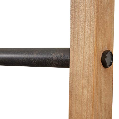 Amazon Brand – Rivet Contemporary Fir Decorative Blanket Ladder with Iron Rungs - 71.65