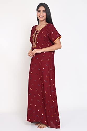 Image of Women's Alpine Mix Print Maxi Nightgown