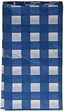 Navy Blue gingham plastic table cover