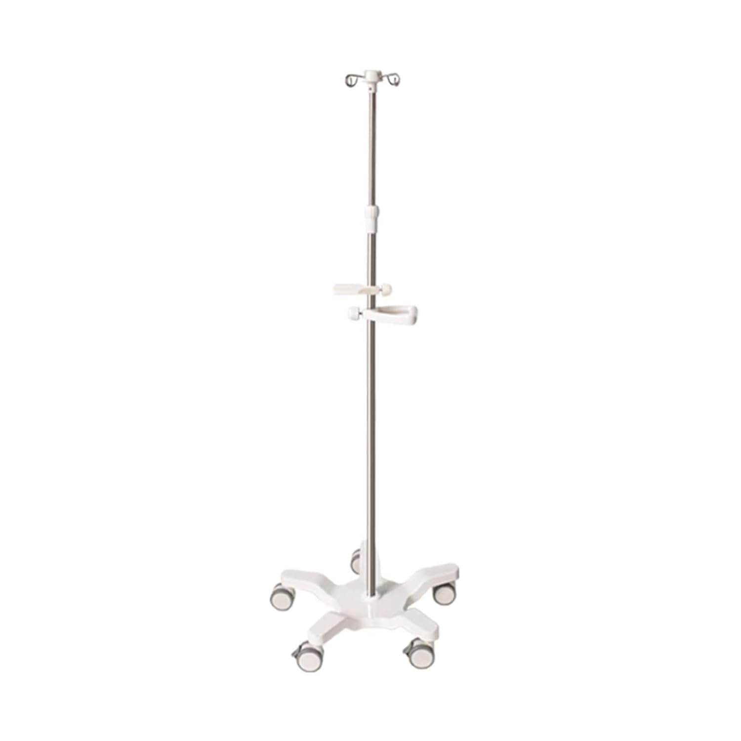 Portasueros Soportes for suero Portátil con ruedas 4 ganchos 5 patas Soporte para suero