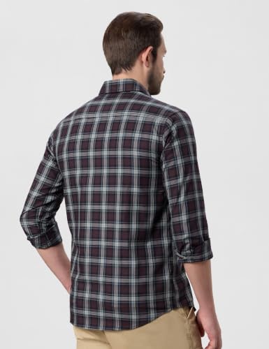 Image of Symbol Premium Men's Checkered Casual Shirt - Regular Fit | Full Sleeve | Pure Cotton (Available in Plus Sizes)