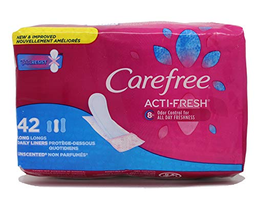 Image of Carefree Body Shape Pantiliners, Long To Go Unscented, 42 ct