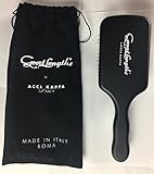 Great Lengths Square Paddle Brush by ACCA KAPPA Made in Italy Wood and Boar Bristle