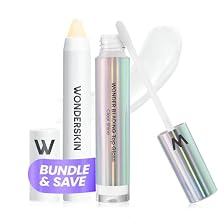 Wonderskin Top Gloss Clear Shine and Wonder Blading Lip Scrub Set