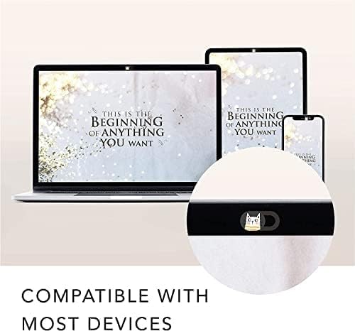 Mizi Webcam Privacy Cover Slide [6 Pack], Cute Camera Blocker Sticker, Protect Your Privacy and Security for Computer, Laptop, Tablets & Phones - Cat image 6 of 7 B0B2LFJG31