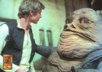 Han Solo with Jabba The Hutt trading card (Star Wars) 1997 Merlin