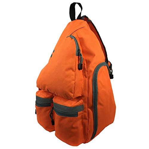 Image of K-Cliffs Heavy Duty Sling Backpack Water-Resistant Laptop Bookbag Body Bag Bright Color Safety Reflective Stipe