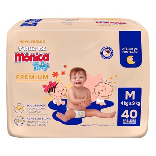 Turma da Mônica Baby Premium Econômica M 40 Unidades