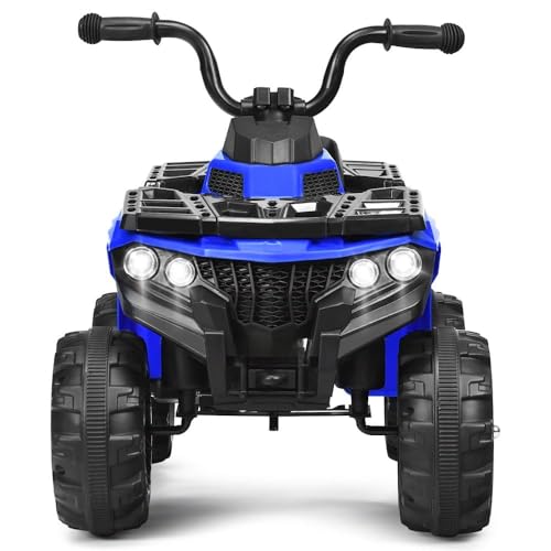 Image of Happy Goods ATV Baby Electric Bike for Kids | Rechargeable Kids Bike with LED Lights, USB & Music | Big Battery Operated Bikes | Ride on Toy Bike for Kid to Drive 2 Years to 5 Years (Blue)