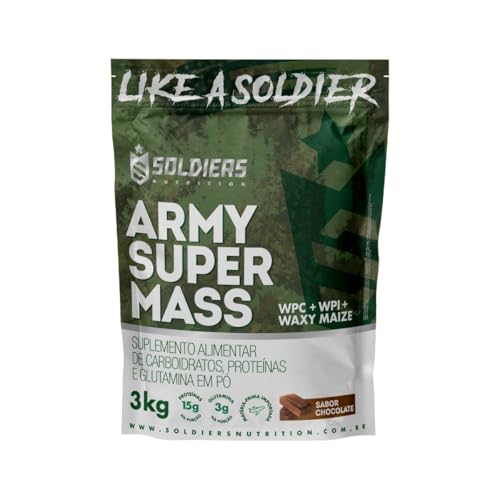 Hipercalórico Army Super Mass 3Kg - 100% Importado - Soldiers Nutrition Chocolate