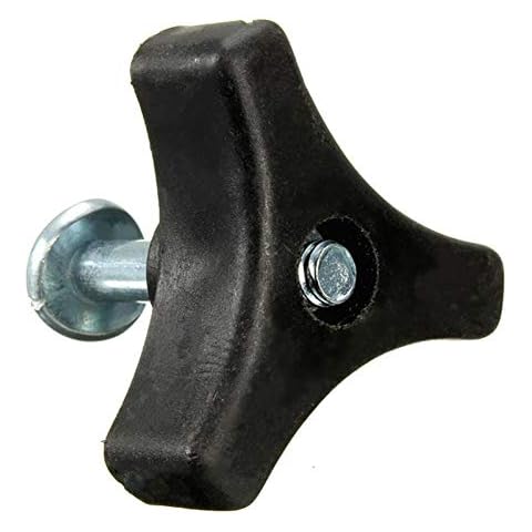2 Stück Rasenmäher-Dreieck Griff Knauf Schraube Mutter Schraube Schraube Griff Griff teile Gartenwerkzeug Zubehör für Honda Rasenmäher/Rasenmäher (schwarz) Cover