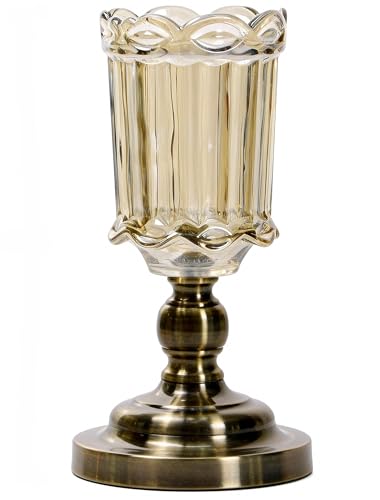 Pecfamly Vintage Antique Victorian Bronze Flower Vase, English Cottage French