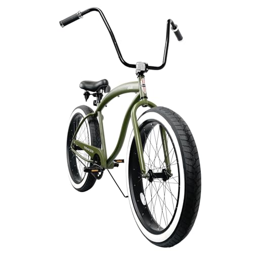 Bicicleta Tracer Avalon Playera Verde de 26 pulgadas, 1 velocidad, para adultos miniatura 2