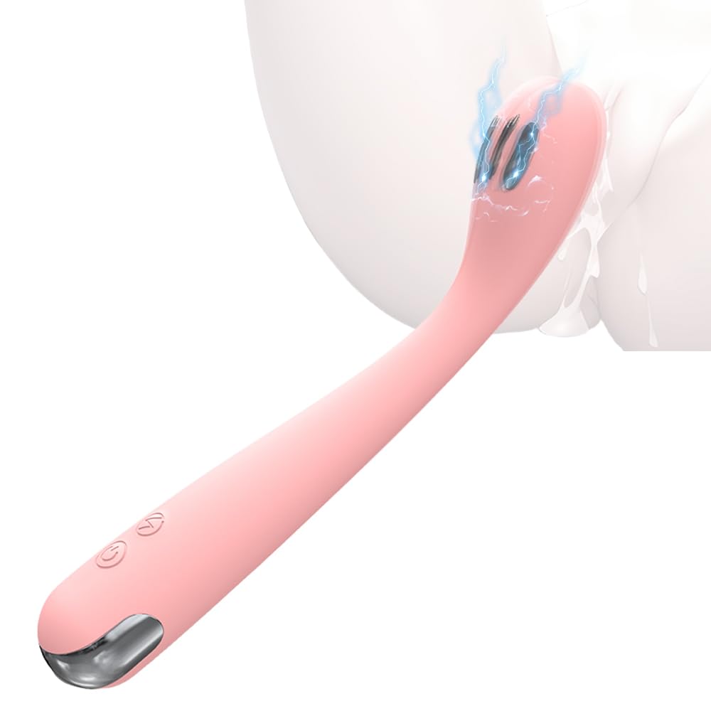 Neu Elektro Shock Massagestab Hochfrequenz G-Punkt Vibratoren Klitoris Vibrator SM Elektrostimulation Foltergerät Klitorisstimulation für Sie mit 10 Vibrationsmodi＆Elektroschock Sexspielzeug für Frau