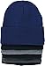 ToBeInStyle Men’s Pack of 6 Double Layered Winter Warm Basic Beanies - Assorted Colors