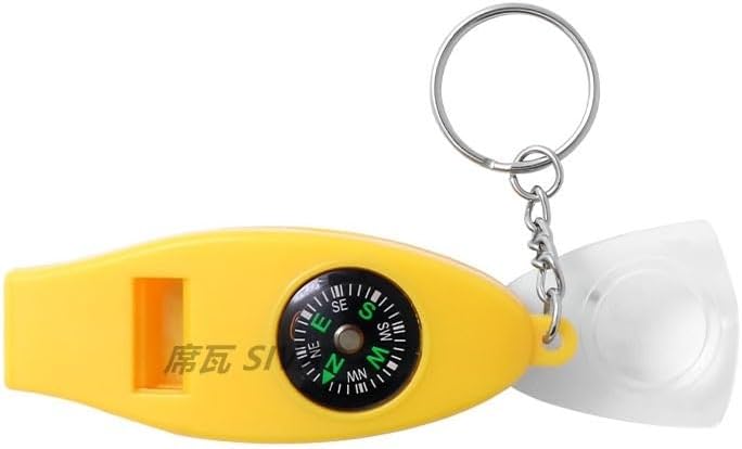 Outdoor Acrylic Waterproof Pendant Compass Portable Multi Functional Four in Whistle image 5