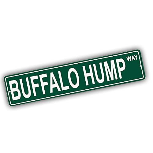 Brotherhood Aluminum Street Sign for Buffalo Hump - Wyoming Man Cave Decor