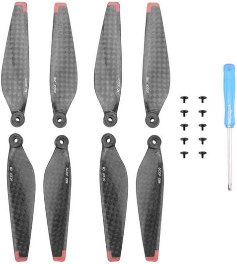 Miniatura 3 de Coyktonty - Hélice de fibra de carbono para DJI Mini 3 Pro/Mini 4 Pro, pequeños accesorios de hélice de bajo ruido (8 unidades)