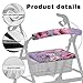 LedBack Rollator Walker Seat and Backrest Covers Hummingbird Pink Flowers Protection Cover for Rollator Walker with Seat Dust Cover Rollator Accessories