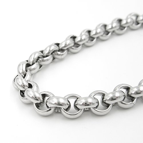 Stainless Steel Belcher Rolo Chain Men Bracelet 7mm4