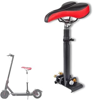GLDYTIMES FEC Electric Scooter Adjustable seat Saddle for m365 seat can be Raised and Lowered Without Punching and Folding,Three Color (Red)
