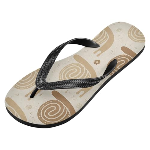 Burbuja Boho Cute Snail Flip Flops for Women Men, Soft Thong Sandals Rubber Slippers for Pool Beach Essentials2