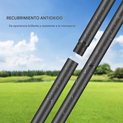 Poste para pajarera regulable de 193 cm con sistema protector antiardillas 7