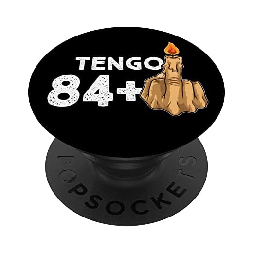 84+1 Dedo Medio Vela De Cumpleaños Para El 85º Cumpleaños PopSockets PopGrip Intercambiable