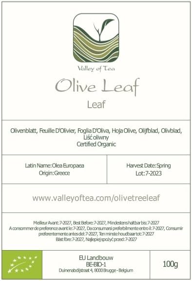 Miniatura 8 de Té de hoja de olivo Hojas orgánicas - Hojas de oliva secas - Té de hoja de oliva orgánico Hoja de té de oliva Vidas de oliva Té de oliva Vida de