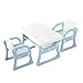 Produktbild Kinder Tische und Stühle Set Kindergarten Home Kinder Schreiben und Zeichnungs-Spiele Environmentally Friendly Kunststoff Tische und Stühle Little (Color : Blue)