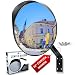 Premium Convex Mirror - Adjustable 12" Curved Security Mirror for Indoor & Outdoor use - Extends your field of view to increase Safety