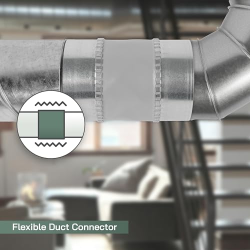 Connecteur de conduit flexible anti-vibration en acier galvanisé