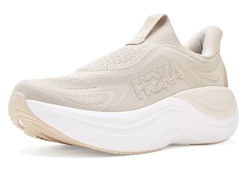 Hoka Skyward sans Lacets Femmes Mastic Blanc - Basket de marche légère