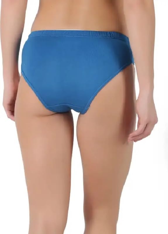 Image of INNERO Plain Panties for Women Pack of 4 Soft Cotton, Comfortable Fit, Stylish & Breathable (Colours May Vary)