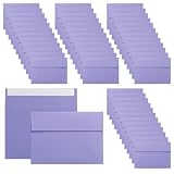 ZSUIQIN Buste in Viola- 50 Buste - 18,3 x 13,1 cm, Autoadesive, Buste da Lettera, per matrimoni, biglietti di auguri, inviti, auguri di compleanno, biglietti di ringraziamento