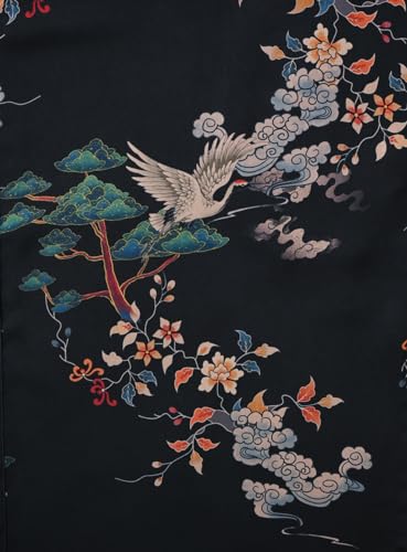 Ledamon Women's Kimono Short Robe for Women - Pocket Floral Bathrobe Nightgown4