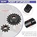 CILOYU Mini Bike Jackshaft Shaft + 420 Chain 20T and 10T Jackshaft Sprocket Kit Compatible with Coleman CT200U CT200U-EX BT200X Baja Warrior MB200 Axis M200 196cc Engine Minibike Powersports Parts