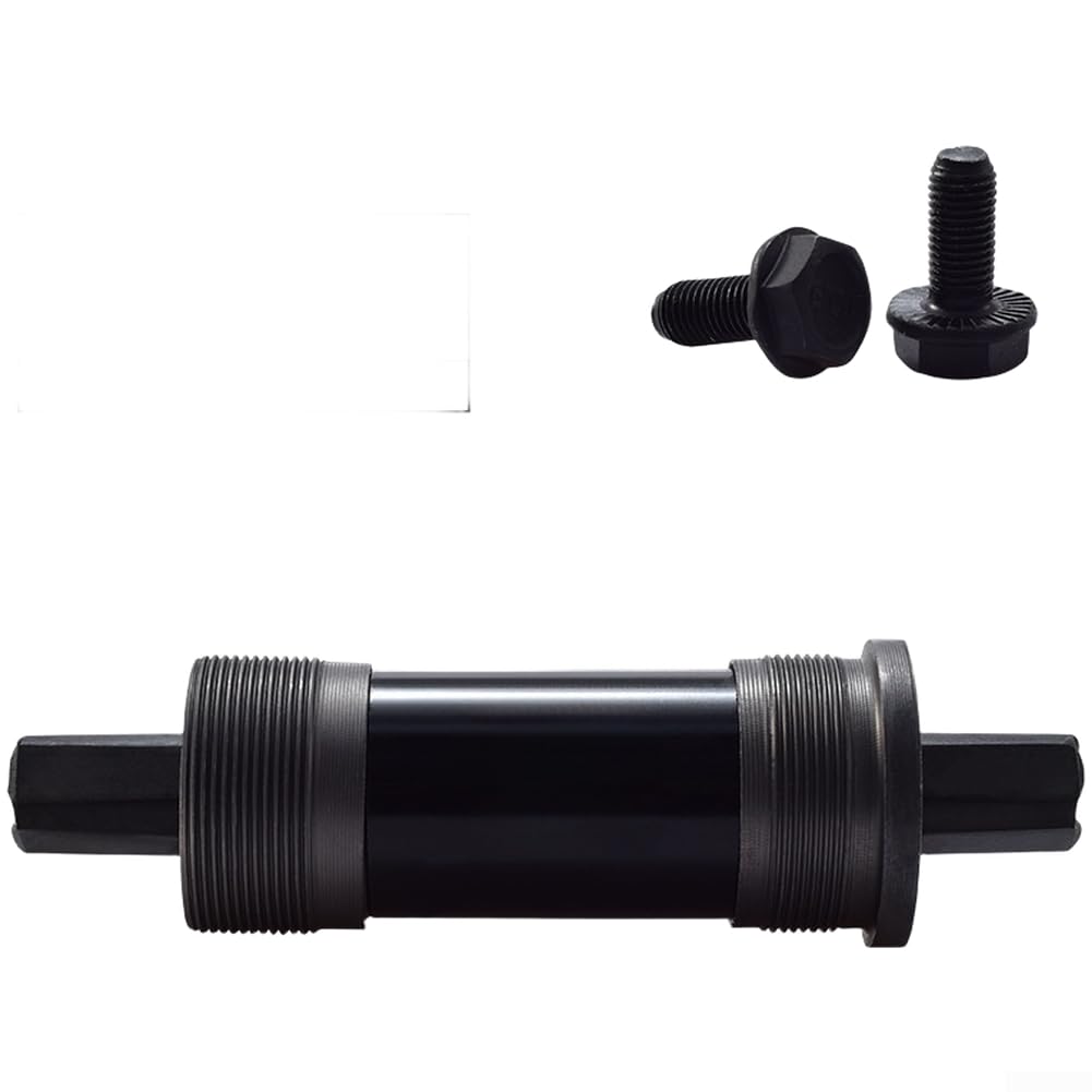 Road Bicycle Square Taper Bottom Bracket 68mm English Thread Aluminium Alloy Shell 126mm Spindle Length(124MM)