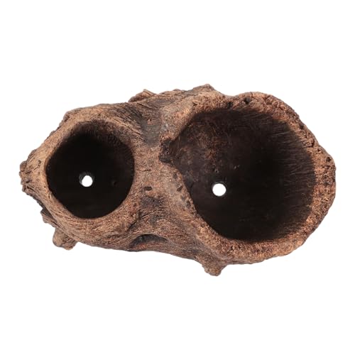 Outanaya Vintage Cement Planter Creative Tree Stump Flowerpot for Succulents