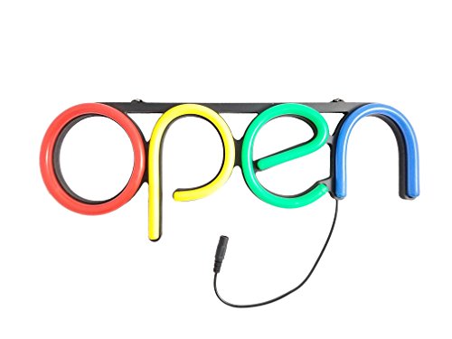 LED OPEN Neon Sign, For business, shop, bar, and more. Modern styled closed sign/open signs for business.