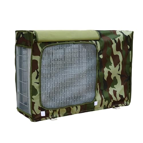 Cubierta de unidad de aire acondicionado para acondicionados de ventana - Escudo protector impermeable a prueba de polvo | Vinilo resistente con borde elástico, cubierta de temporada para unidad