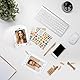 20 Stück DIY Karton Bilderrahmen Set, 6 Inch Papier Foto Flim Hängender Fotorahmen, Kreative Kraftpapier Fotorahmen mit Aufklebern Kugelschreiber, Wandbild Hängerahmen Album für Zuhause Schule Büro