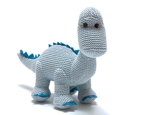 Best Years Knitted Diplodocus Dinosaur Baby Rattle