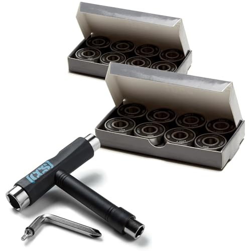 Rout Roller Bearings with CCS Black Skateboard Tool